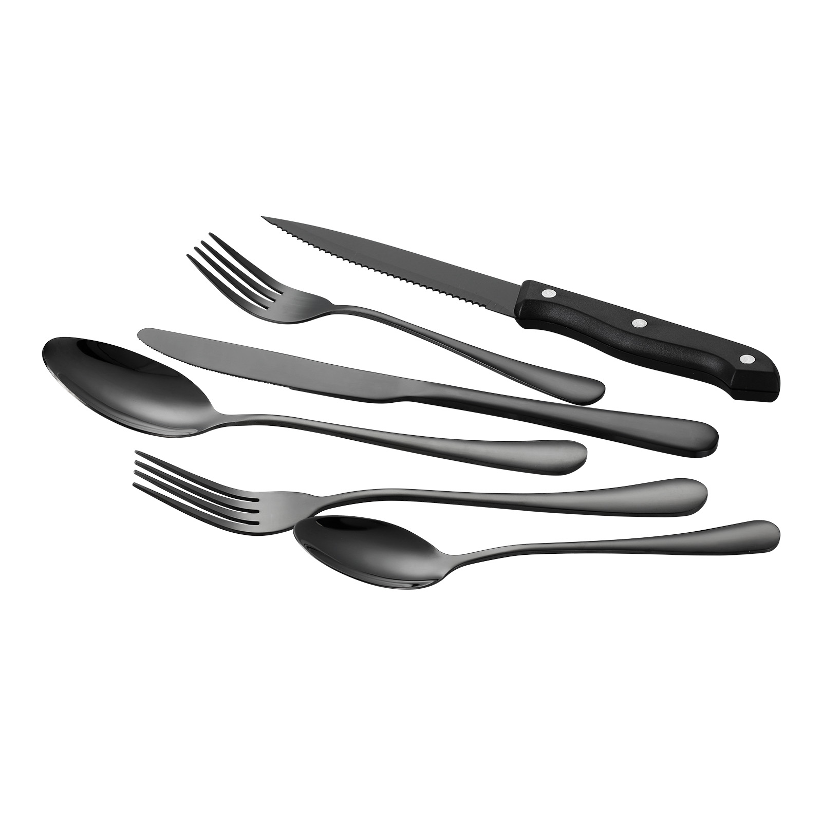 48-Piece Silverware Set Stainless Steel Cutlery Flatware Utensil Kitchen For 8_voghion.com
